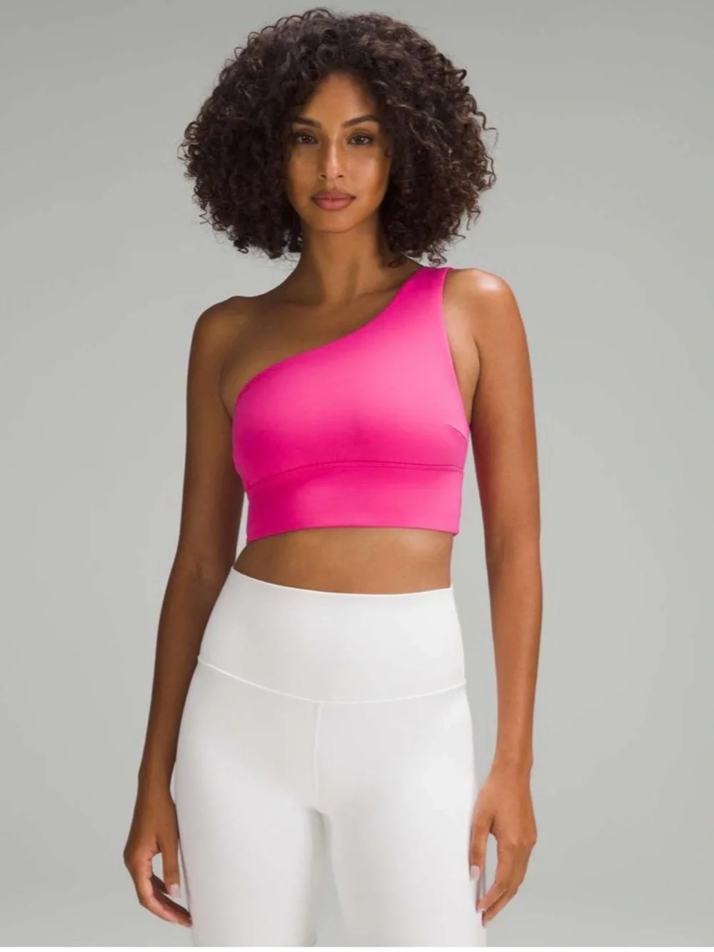 Lululemon Align Asymmetrical Bra *Light Support, C/D Cup Sonic Pink